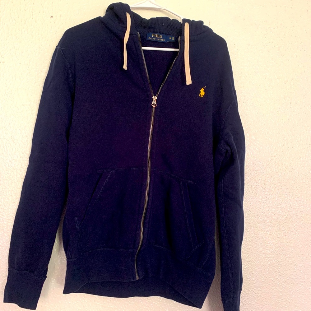 Dark blue polo zip up jacket ✨